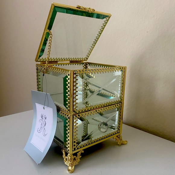 rachel ashwell Storage & Organization Rachel Ashwell Golden Glass